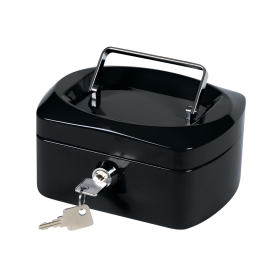 Q Connect Cash Box 6 Inch Black 116458 F