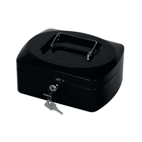 Q Connect Cash Box 8 Inch Black 150242 F