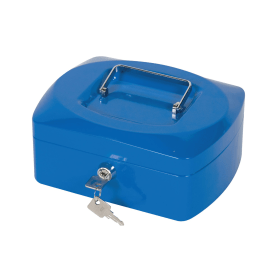 Q Connect Cash Box 8 Inch Blue 121632 F