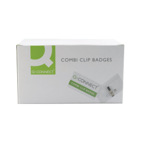 Q Connect Combination Badge 40mm x 75mm 50 Pack 186952 F