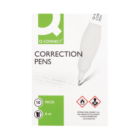 Q Connect Correction Pen 8ml 10 Pack 144871 F