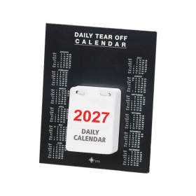 Q Connect Daily Tear Off Desk Calendar 2027 KFDTO27 F