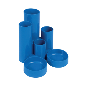Q Connect Desk Tidy 6 Compartments Blue 118998 F