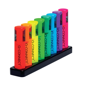 Q Connect Deskset Highlighter Assorted 8 Pack 766963 F