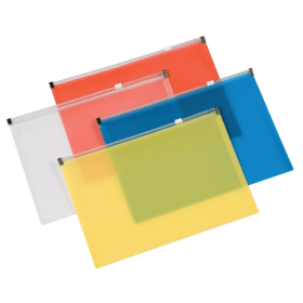 Q Connect Document Zip Wallet A4 Assorted 20 Pack 410821 F