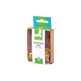 Q Connect Drawing Pin Brass 1200 Pack 147580 F