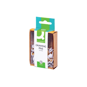 Q Connect Drawing Pins White 1200 Pack 113445 F