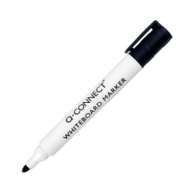 Q Connect Drywipe Marker Pens Bullet Tip 2 3mm Line Black 10 Pack 132503 F
