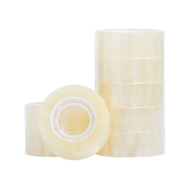 Q Connect Easy Tear Tape 19mm x 33m Clear 8 Pack 102671 F