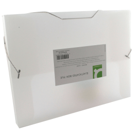 Q Connect Elasticated Folder 25mm A4 Clear 133779 F