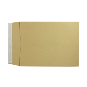 Q Connect Envelope 25mm Gusset Peel and Seal 120gsm 406mm x 305mm Manilla 100 Pack 141280 F