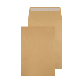 Q Connect Envelope 25mm Gusset Peel and Seal 120gsm C4 Manilla 100 Pack 123713 F