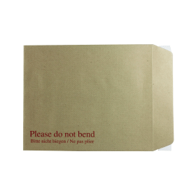 Q Connect Envelope 267mm x 216mm Board Back Peel and Seal 115gsm Brown 125 Pack 115257 F