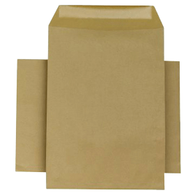 Q Connect Envelope Pocket Self Seal 90gsm 254x178mm Manilla 250 Pack KF3445 104595 F