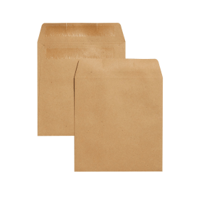 Q Connect Envelope Wage 108mm x 108mm Plain Self Seal 90gsm Manilla 1000 Pack 158492 F