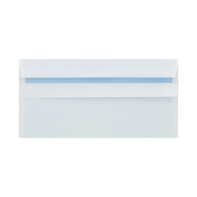 Q Connect Envelope Wallet Self Seal 80gsm DL White 250 Pack 610338 F
