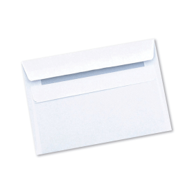 Q Connect Envelope Wallet Self Seal 90gsm C6 White 1000 Pack KF3472 126705 F