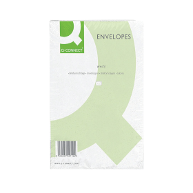 Q Connect Envelopes Pocket Plain Peel and Seal 100gsm C4 White 250 Pack KF03291 280222 F