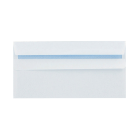 Q Connect Envelopes Wallet Self Seal 100gsm DL White 1000 Pack 119404 F