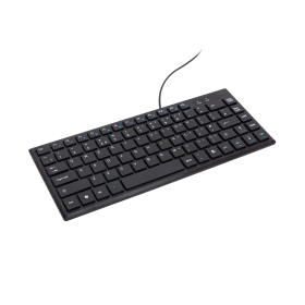 Q Connect Ergonomic Compact Keyboard Wired Black 885108 F