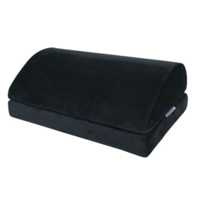 Q Connect Ergonomic Height Adjustable Foam Footrest Black KF10413 F