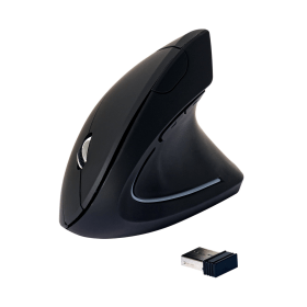 Q Connect Ergonomic Wireless Mouse Black 613011 F