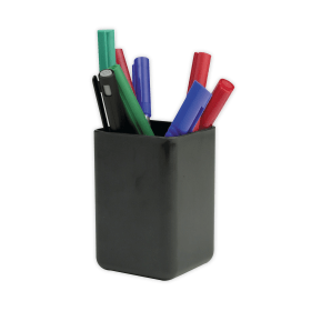 Q Connect Executive Pen Pot Black KF21696 143542 F