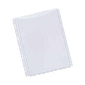 Q Connect Expanding Punched Pocket A4 Clear 5 Pack KF00138 124867 F