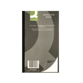 Q Connect Feint Ruled Duplicate Book 100 Sets 210mm x 127mm 189940 F