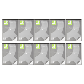 Q Connect Feint Ruled Margin Refill Pad 160 Pages A4 10 Pack 125203 F