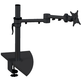 Q Connect Flat Screen Monitor Arm Dual Swing Black 106972 F