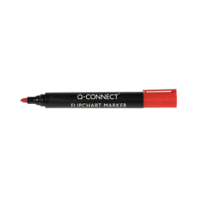 Q Connect Flipchart Marker Pen Bullet Tip Red 10 Pack KF15399 KF15399 F