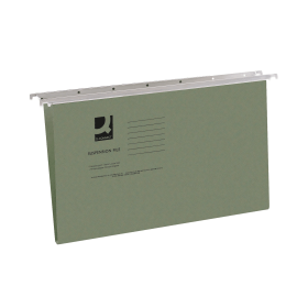 Q Connect Foolscap Tabbed Suspension Files Foolscap Green 50 Pack 145616 F
