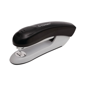 Q Connect Full Strip Plastic Stapler 20 Sheets Black KF14207 F