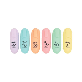 Q Connect Fun Mini Highlighter Assorted 6 Pack 877839 F