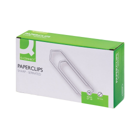 Q Connect Giant No Tear Paperclips 50mm 1000 Pack KF01318Q 469509 F