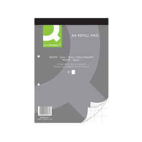 Q Connect Graph Refill Pad 80 Sheet A4 10 Pack 117042 F