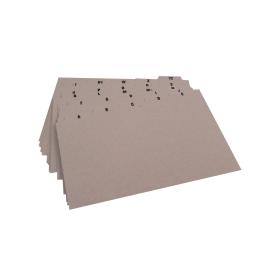 Q Connect Guide Card 203x127mm A Z Buff 25 Pack 131119 F