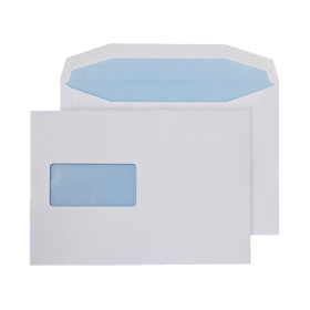 Q Connect Gummed C5 Windowed Machine Envelope 90gsm White 500 Pack 106366 F
