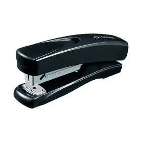 Q Connect Half Strip Plastic Stapler 20 Sheets Black KF01056 166522 F
