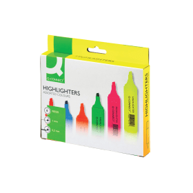 Q Connect Highlighter Assorted 6 Pack 117800 F