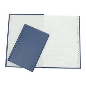 Q Connect Index Notebook Casebound Ruled 192 Pages A5 Blue 125718 F