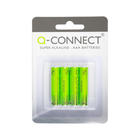 Q Connect KF00488 AAA Alkaline Batteries 4 Pack