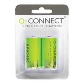 Q Connect KF00490 C Alkaline Batteries 2 Pack