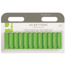 Q Connect KF00644 AA Alkaline Batteries 12 Pack