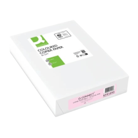 Q Connect KF01095 A4 Pink Copy Paper 80gsm 500 Sheets