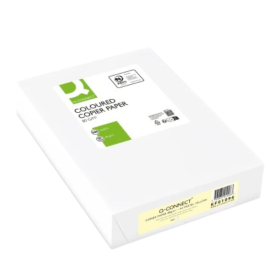 Q Connect KF01096 A4 Yellow Copy Paper 80gsm 500 Sheets