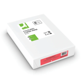 Q Connect KF01427 A4 Red Copy Paper 80gsm 500 Sheets