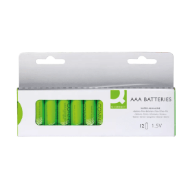 Q Connect KF14342 AAA Alkaline Batteries 12 Pack