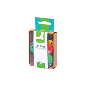 Q Connect Key Fobs Assorted 60 Pack KF02036Q 112441 F